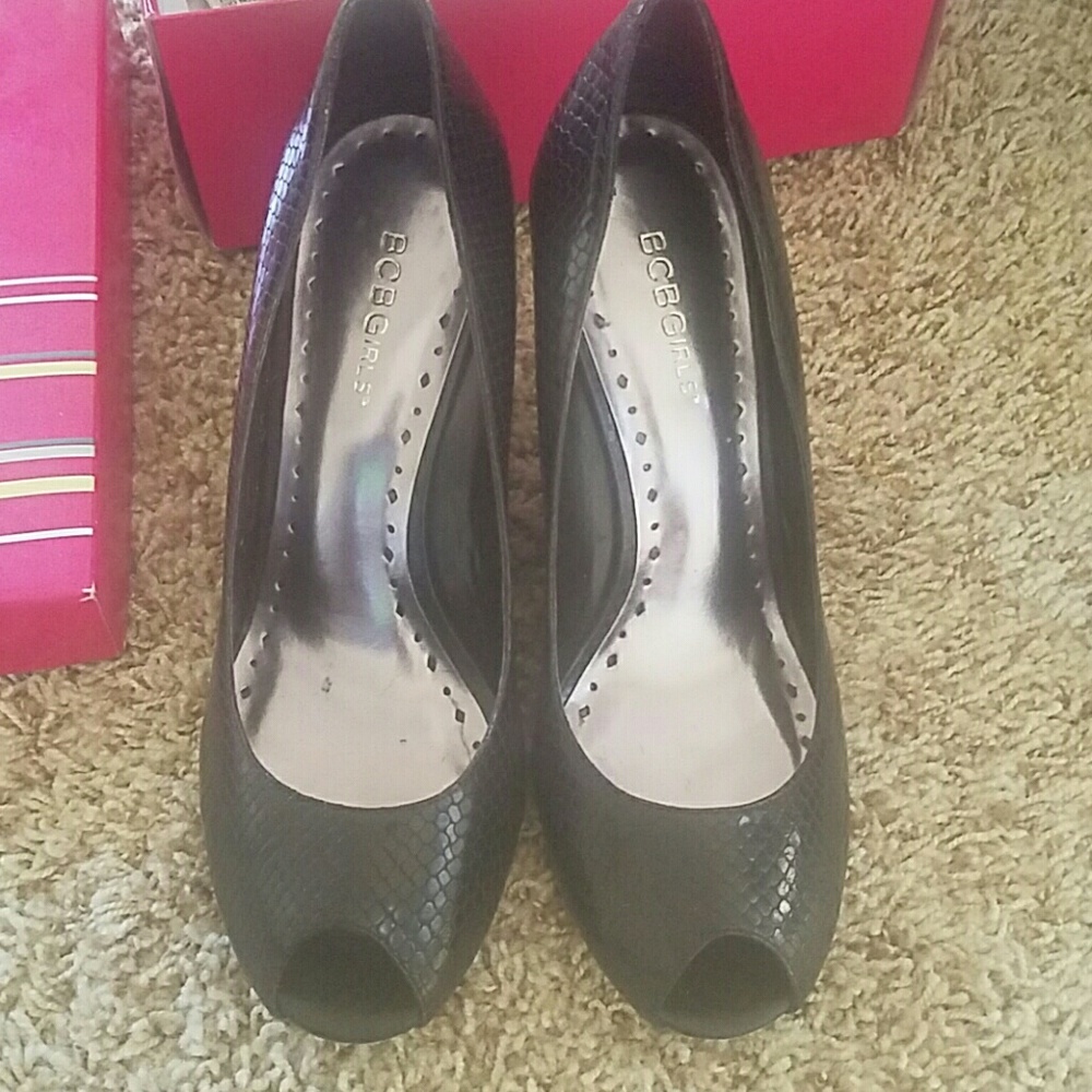 Black BCBGIRLS wedge shoes